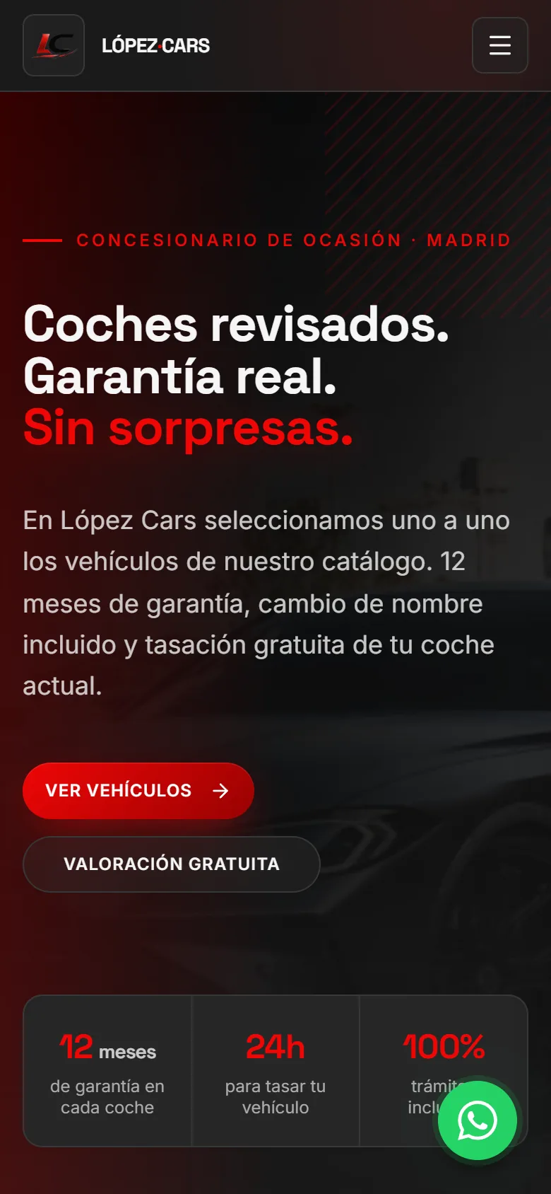 Captura de LopezCars en móvil