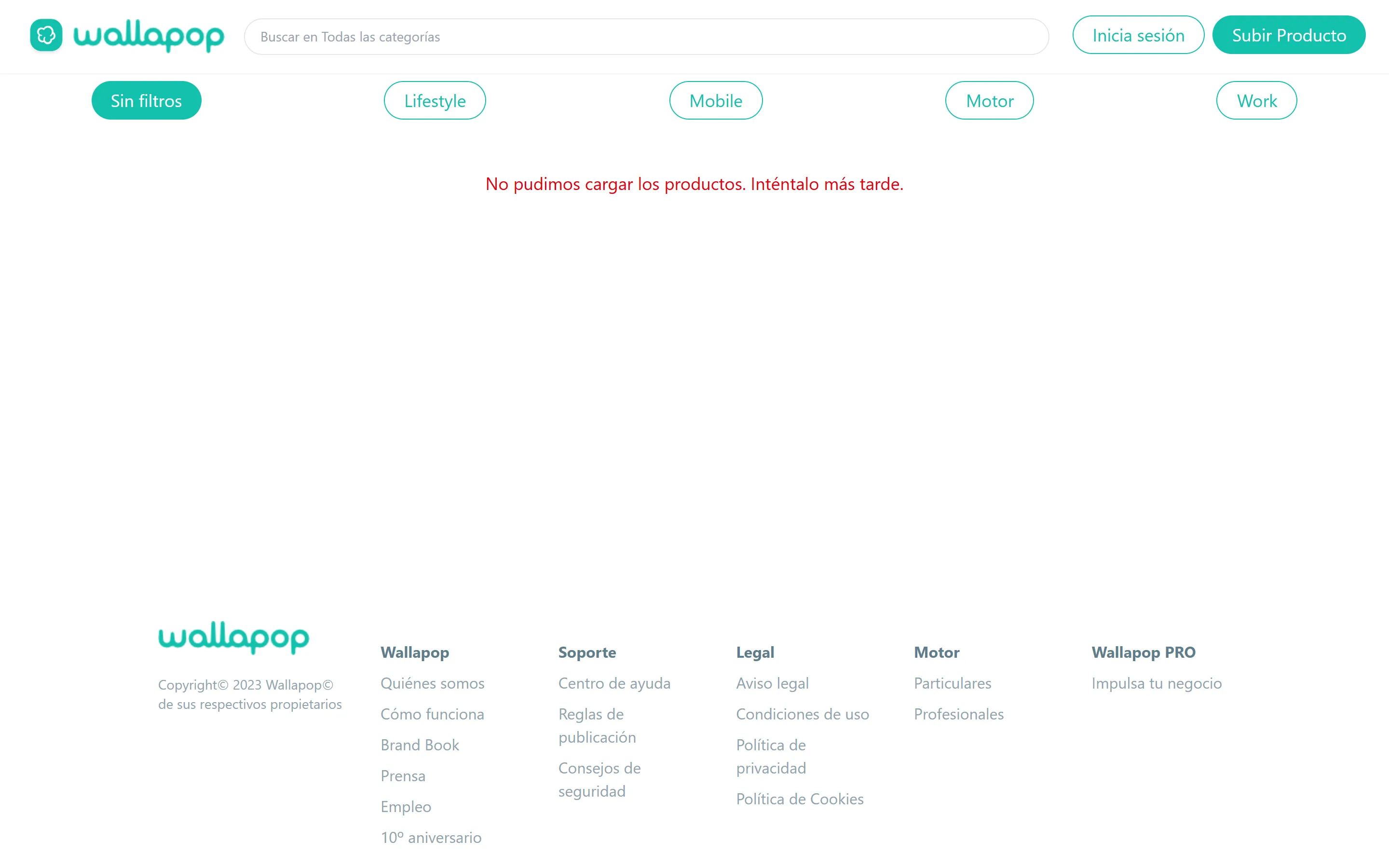 Captura de NodePop en escritorio