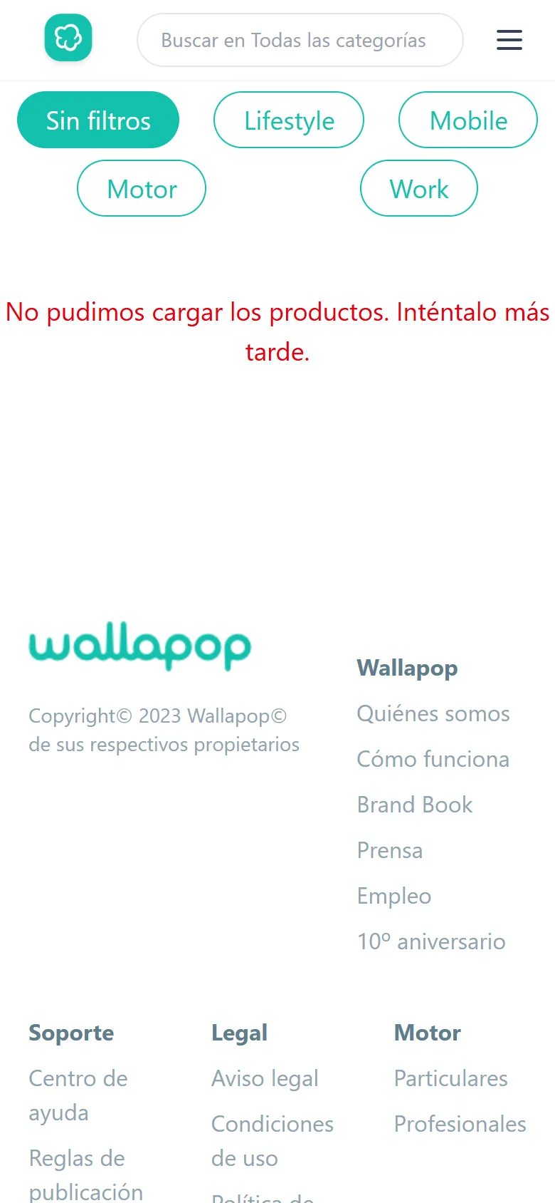 Captura de NodePop en móvil