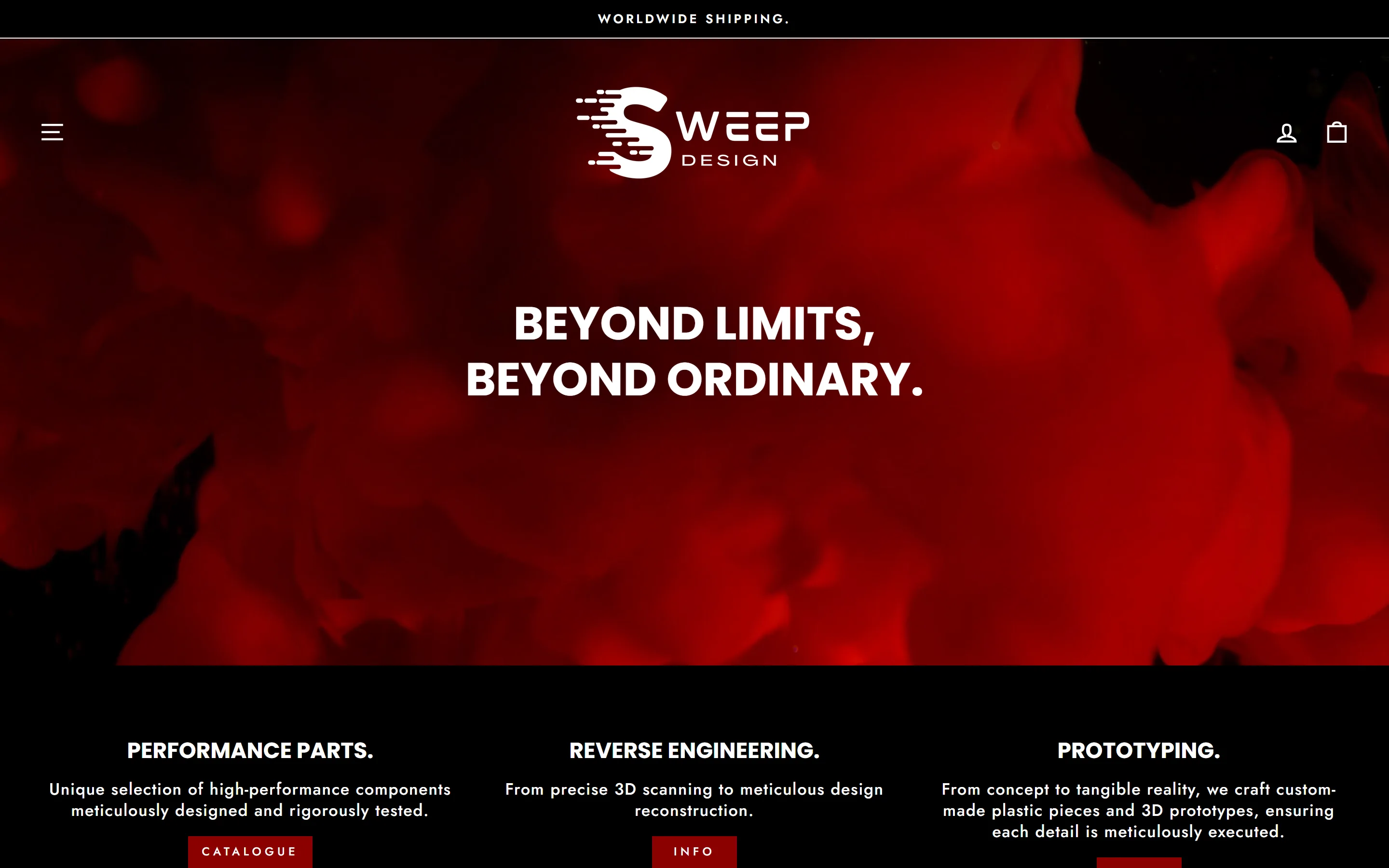 Captura de Sweep Design en escritorio